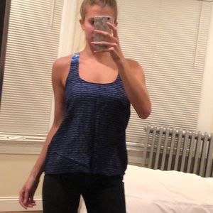 Aqua racerback flowy tank